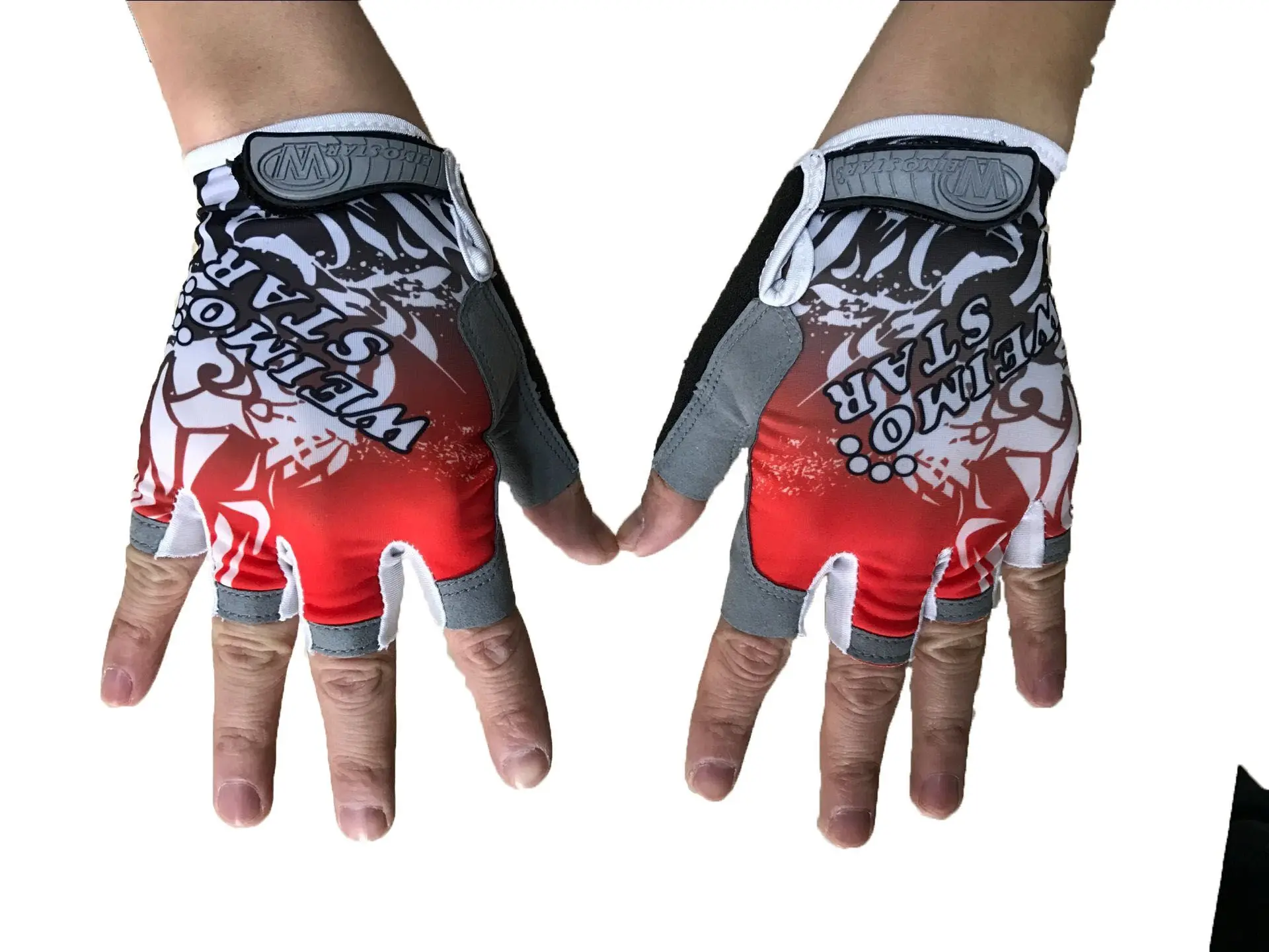 Men Women Full Finger Cycling Gloves Nylon Road Mountain Bike Bicycle MTB Downhill Riding Gloves gel pad Luva Ciclismo - Цвет: 6