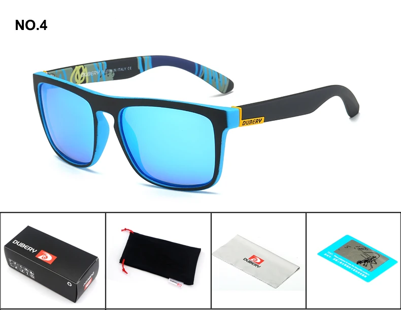 DUBERY поляризованных солнцезащитных очков для Для мужчин Для женщин классические солнцезащитные очки Для мужчин Вождение Спорт Мода, мужские очки, солнцезащитные очки, UV400 - Цвет линз: 04