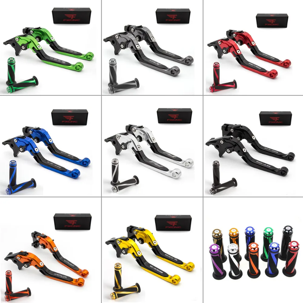 

Logo MT09 For Yamaha MT-09 MT09 MT 09 Tracer 900 2015-2018 CNC Folding Extendable Motorcycle Brake Clutch Lever + Handle Grips