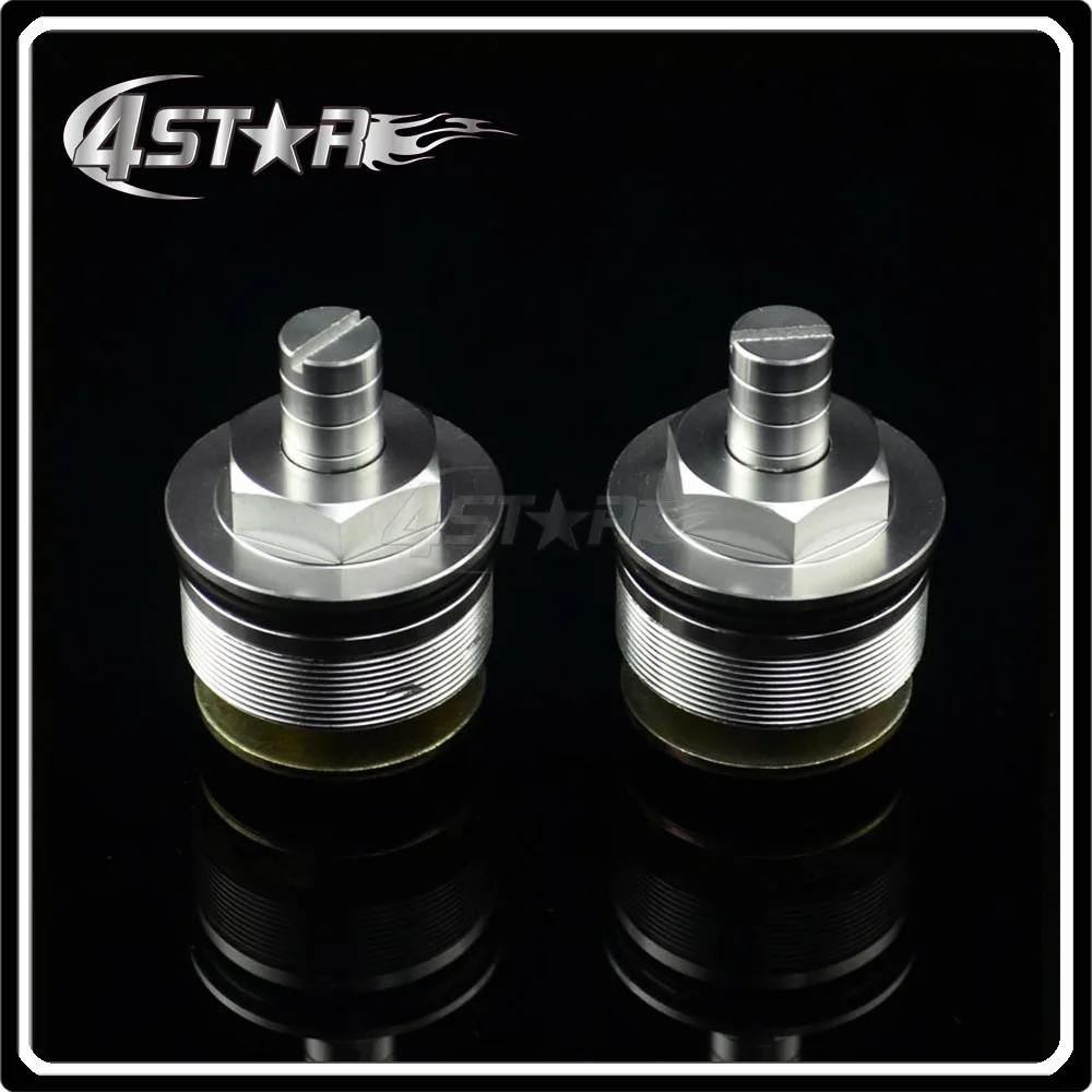 

41mm Silver Fork End Cap Screw Bolt Tube Plugs For NSR250 CB400 VTEC CB-1 CBR400 For Motorcycle ATV Racing Street Bike