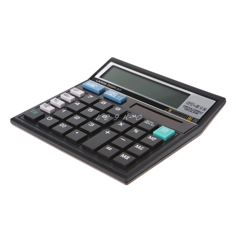Large LCD Display Button 12 Digits Desktop Handheld Calculator with Solar Power OS-6M Calculator 