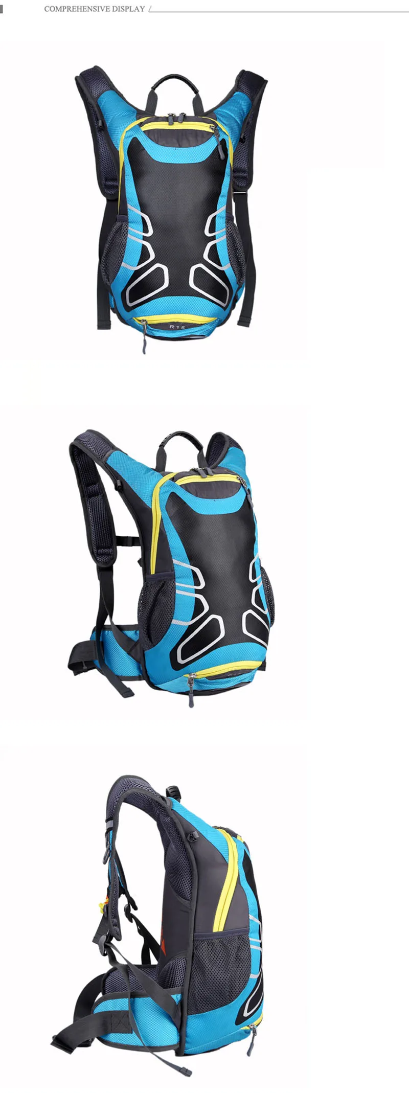 15l ciclismo sacos de basquete malha mochila