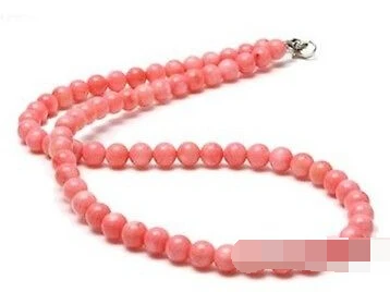 

0947 natural pink coral necklace