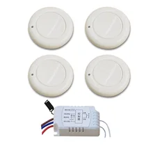 Hot Selling Smart Home Lamp Light LED Bulb Remote Control Switch Wireless Wall Pannel Transmitter Key Input Output RF Receiver