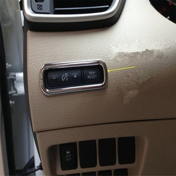 

WELKINRY car auto cover for Nissan X-TRAIL T32 2013 2014 2015 2016 2017 ABS chrome milometer odometer switch button knob trim