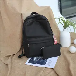 2018 г. однотонные школьные сумки для подростков девочек и мальчиков защита леди отдых ноутбук рюкзак женщина BackBag Cartable Mochila Feminina