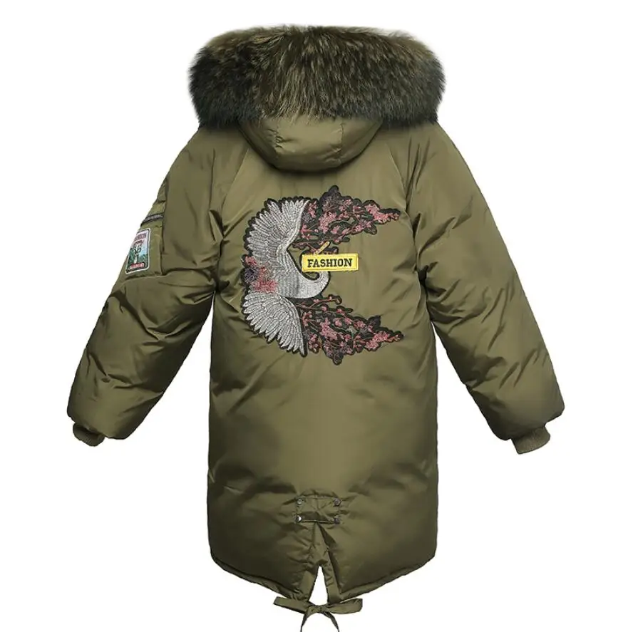 

Warm Hooded Fur Collar Cotton Long Parka Plus Size Women Winter Coat Jacket 2018 Clothing for Mujer Feminine De Inverno Casaco