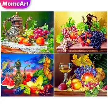 

MomoArt Fruit Diamond Painting Full Square Crystal Diamond Embroidery Picture Of Rhinestone Kitchen Wall Decor