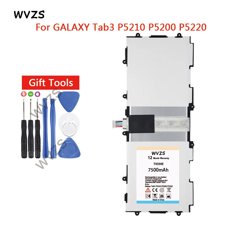 

wvzs 7500mAh Replacement Battery T4500E For Samsung Galaxy Tab 3 10.1 P5200 P5210 GT-P5200 GT-P5210