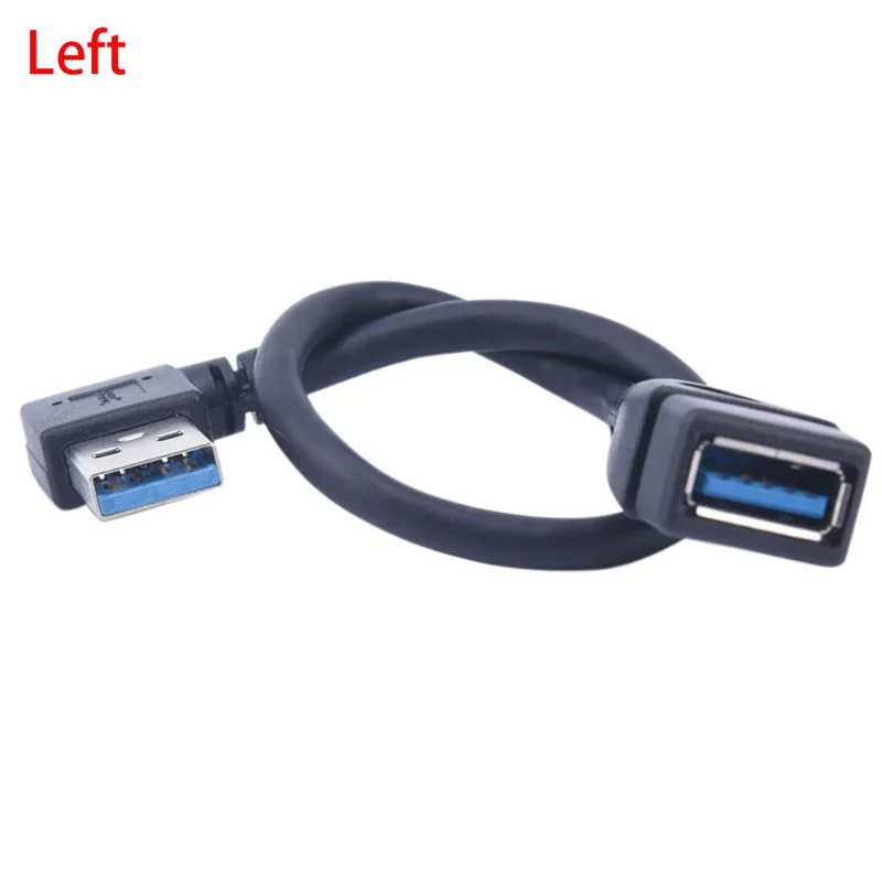 Универсальный кабель для передачи данных левый/правый USB 3 0 штекер A Female Up Angle 90