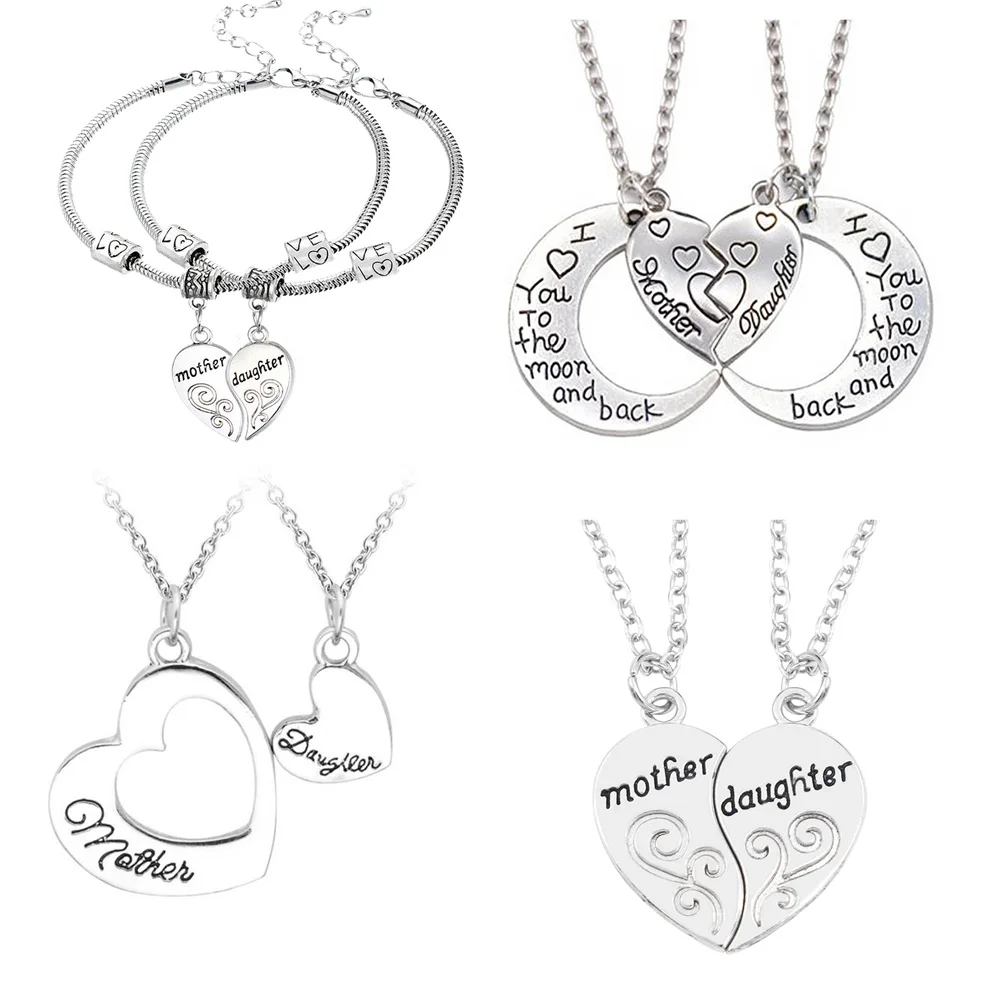 Ожерелье с подвеской в виде сердца для матери или дочки|chain necklace|necklaces for womenheart pendant