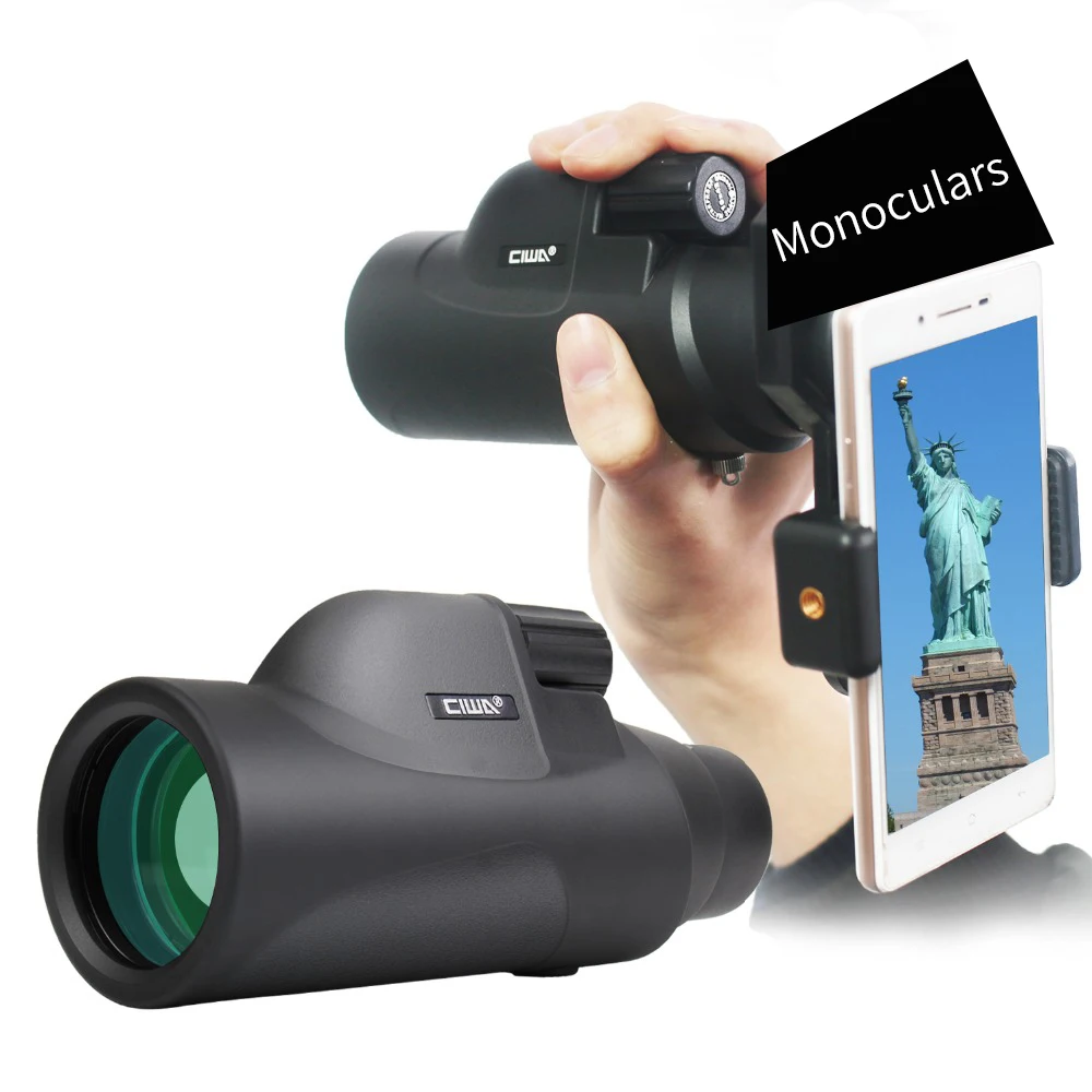 Бинокль My HD водонепроницаемый черный монокулярный телескоп vision king