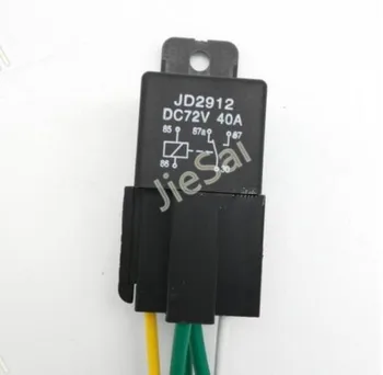 

JD2912 DC 72v 40A 5Pin auto relay and automotive relay socket&wire for Electric vehicle