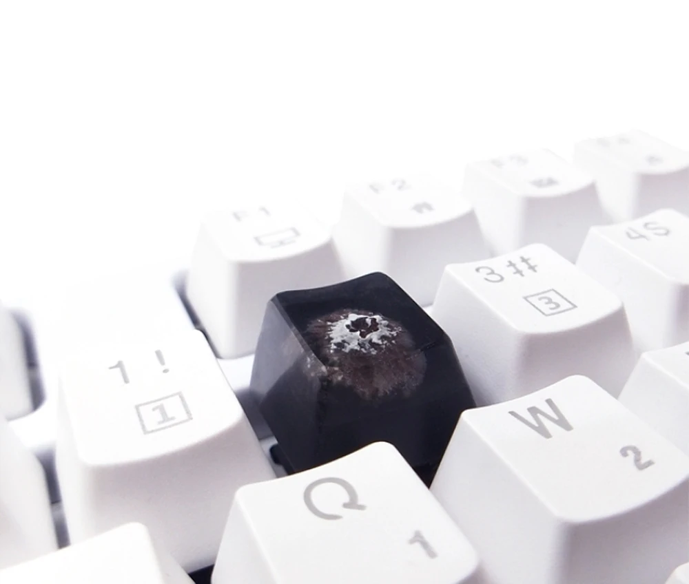 Вулканическое ремесло индивидуальный светильник-прозрачная смола SA Keycap подходит для игры механическая клавиатура Keycaps переключатель