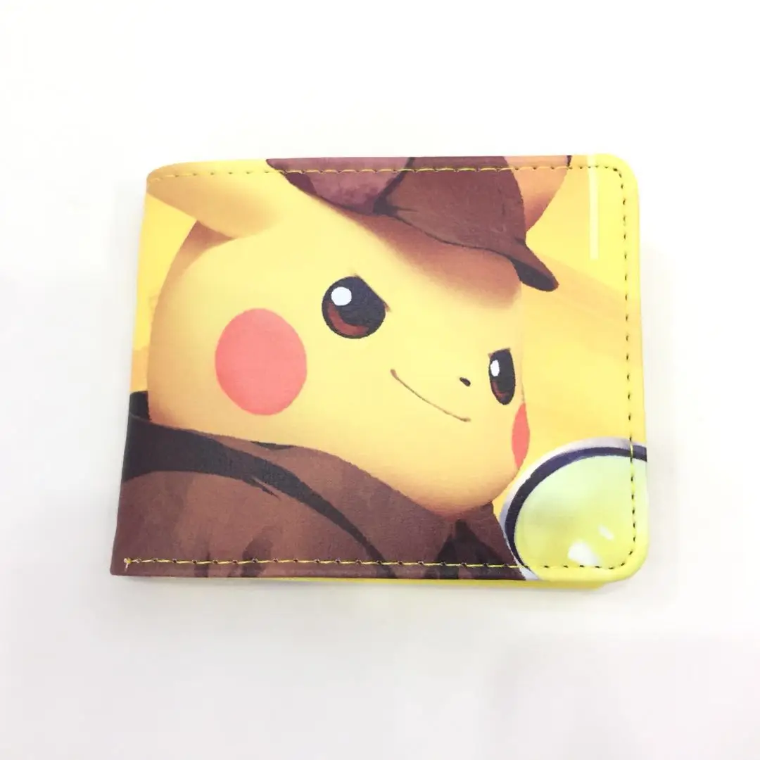 Мультяшный Покемон кошелек Kawaii Pokemon pikachu портмоне для женщин кредитница кошельки и кошельки - Цвет: E