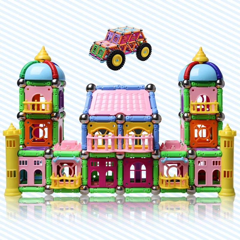 

268PCS magnet toy building kit DIY series intelligence toy set teaching manual construction magnetic block combination