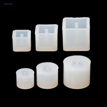 

JAVRICK 6pcs Silicone DIY Beads Mold Bracelet Earring Pendant Jewelry Making Resin Mould