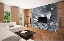 Custom Any Size Mural Wallpaper Abstract tunnel space stereo metal ball 3d background wall TV 3D Mural Wall Paper Custom Any Size Mural Wallpaper Abstract tunnel space stereo metal ball 3d background wall TV 3D Mural Wall Paper