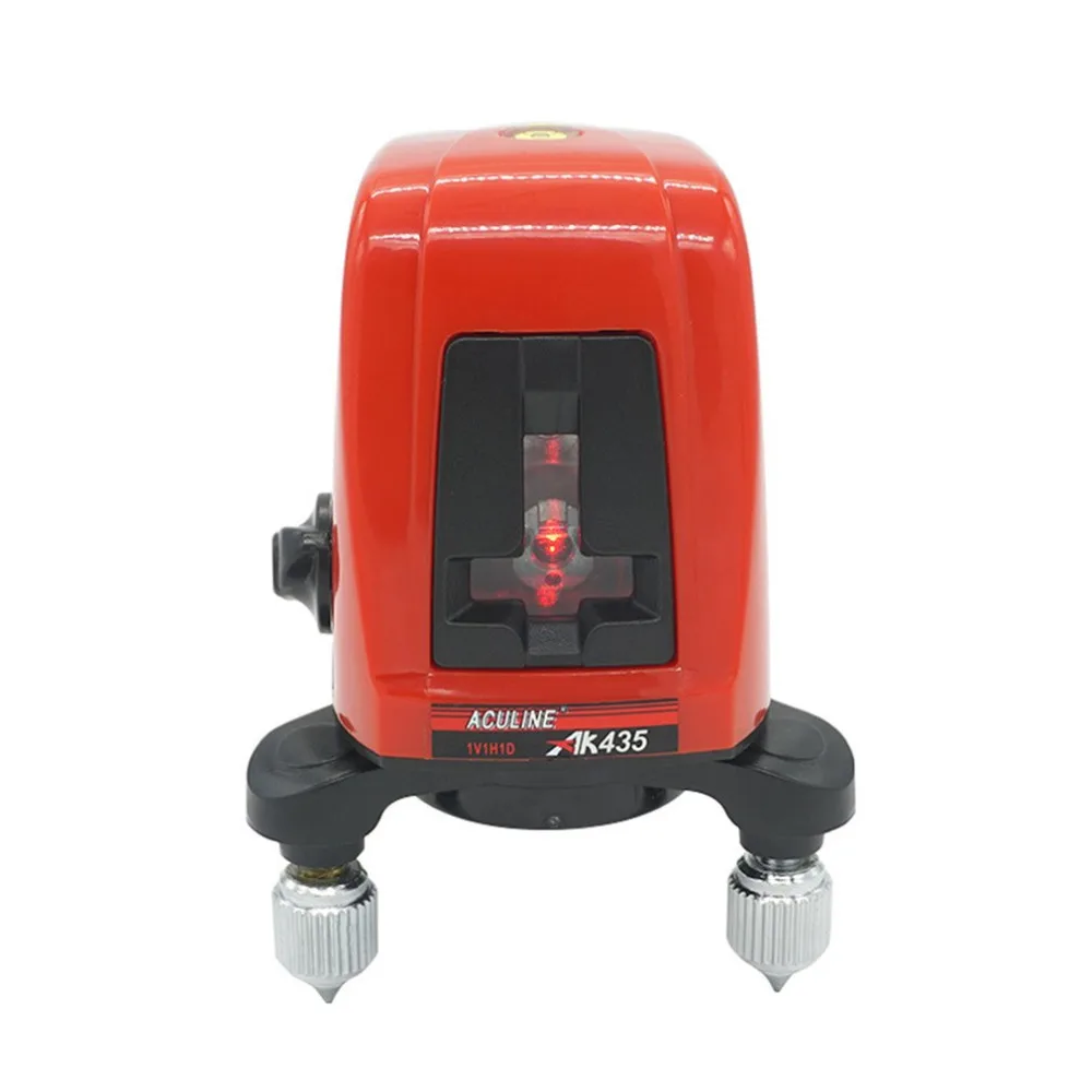

AK435 360 Degree Self-leveling Cross Laser Level 2 Red Lines 1 Point Compatible Rotary Horizontal Vertical Laser Levels Meter