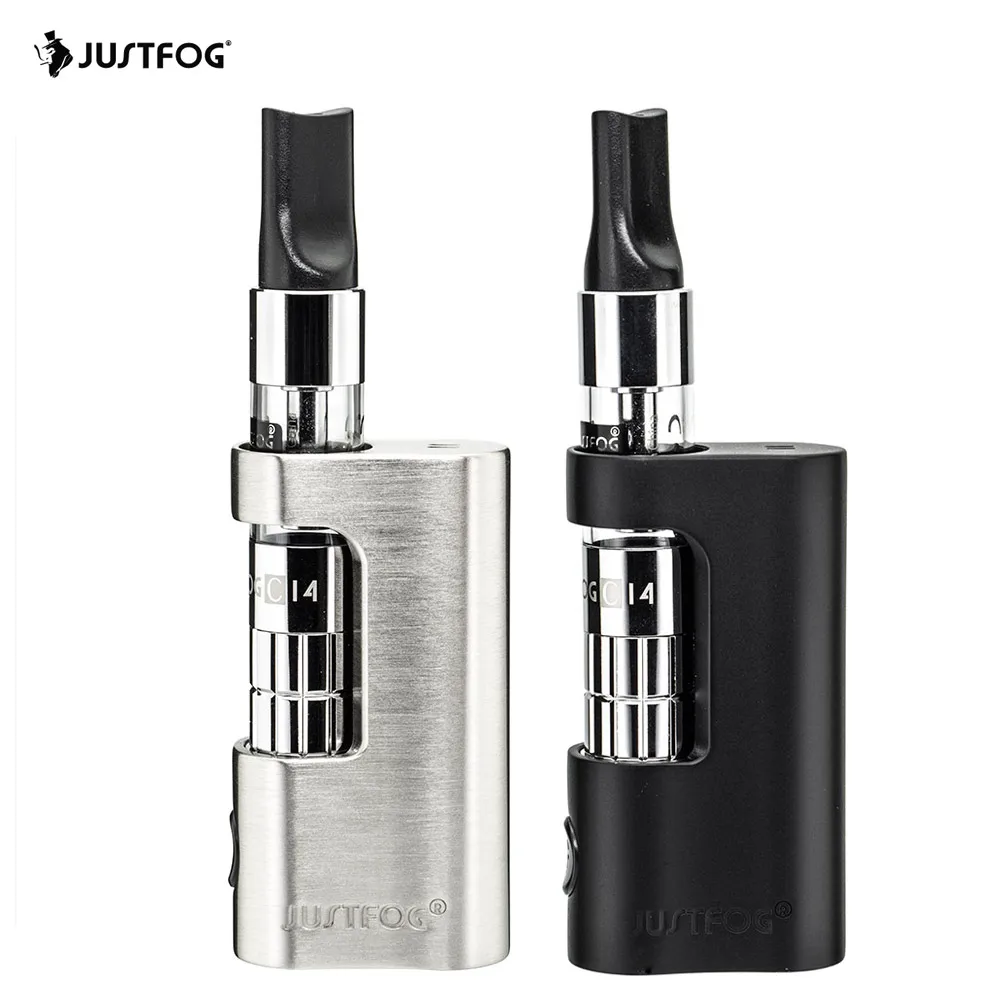 Рекламные оригинальный Justfog C14 компактный комплект 1,8 мл C14 Clearomizer 900 мАч компактный Батарея электронная сигарета комплект для электронной