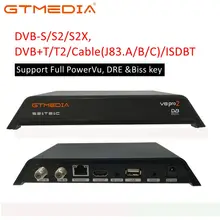 GTmedia V8 Pro 2 Dvb-t2/T DVB-S2/S/SX спутниковый приемник Поддержка H.265 PowerVu Biss ключ Ccam Newam Youtube встроенный Wifi 1080P HD