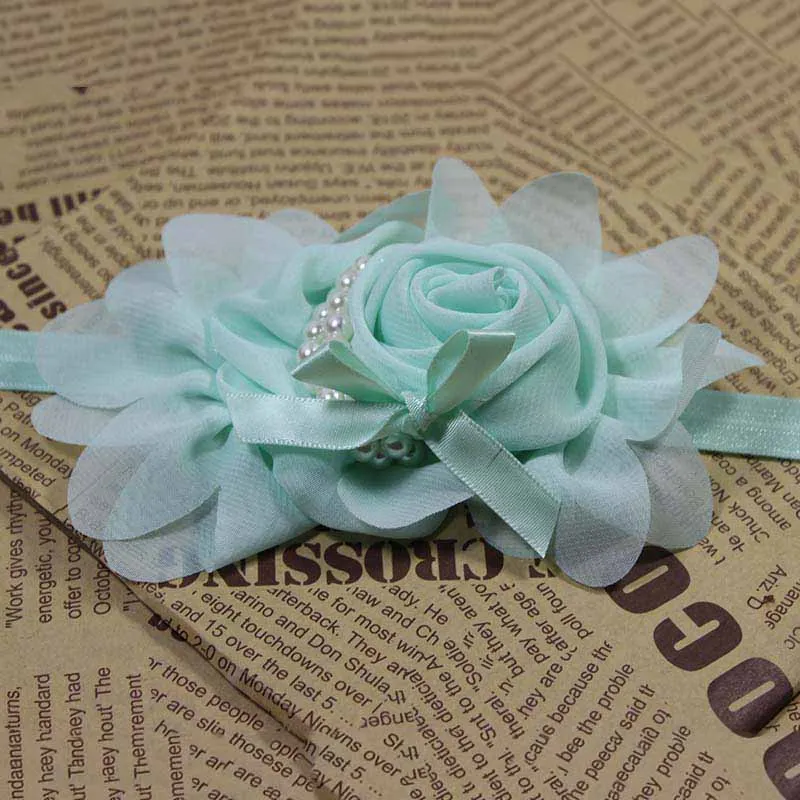 headband blue green