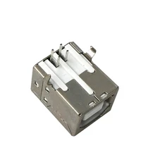 10 шт. боковой порт USB B Тип гнездо разъем emale 90 градусов изгиб контактный разъем для принтера интерфейс передачи данных