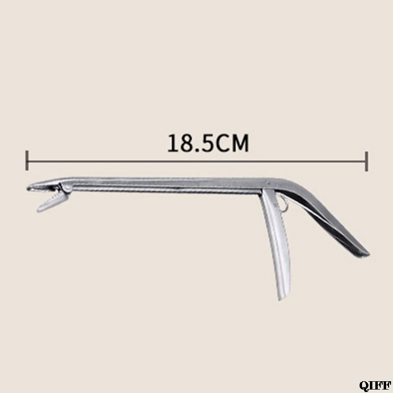 Multi-function Catching Fish Tool Squid Artifact Mud Shovel Clip Stainless Steel Fishes Feeder Long Mouth Control Fish Device