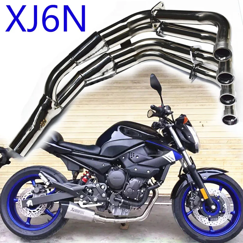 

XJ6N Motorcycle Akrapovic TOCE Exhaust System Modified Muffler Pipe Header Mid Link Pipe Slip-on Exhaust For YAMAHA XJ6N