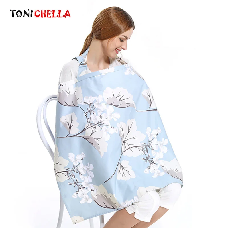 Cotton Mother Breastfeeding Cover Nursing Covers Adjustable Neckline