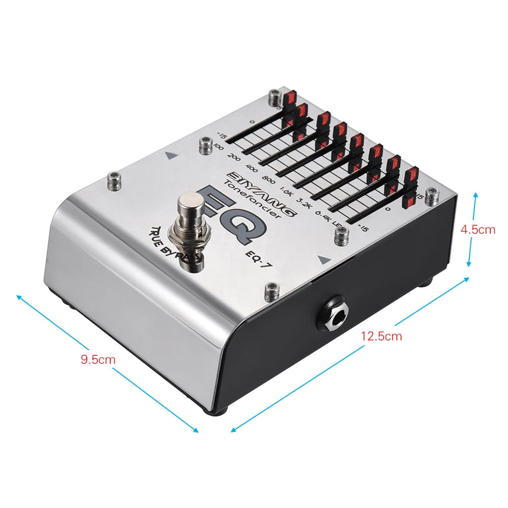 BIYANG EQ 7 tonefacier серии Электрогитары эффект эквалайзера для езды на велосипеде