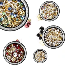 ViiNuro Стразы для дизайна ногтей корона 3D аксессуары для ногтей украшения для ногтей стекло для дизайна ногтей камень для DIY