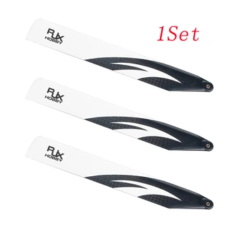 

1Set 155mm Main Rotor Blade 3-Blades Trio 180CFX Propeller Porps Replacement Parts for R/C Mini Helicopter RC Heli Model