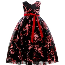 3-9yrsGirls Платье Новорожденных Девочек Принцесса День Рождения Крещение Партия Платье Платья для Детей Одежда для Новорожденных Девушки Первое Причастие Носите Платье