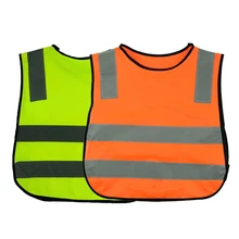 2PCS/SET New Children Traffic Safety Vest Visibility Waistcoat Kids Childs Jackets Reflective Safety Clothing
