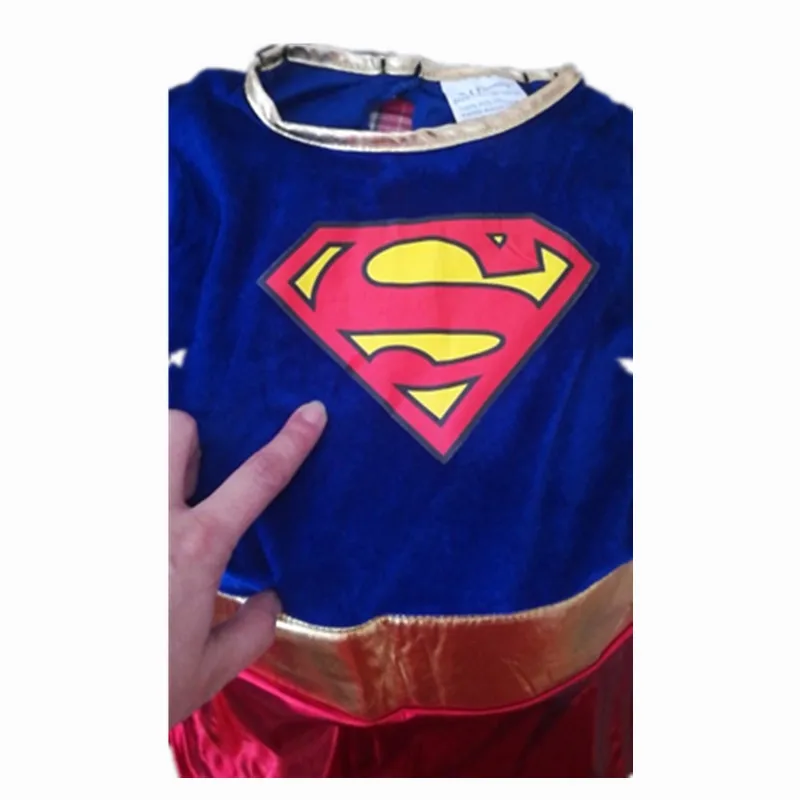 Cosplay&ware Adult Kids Superhero Cosplay Costumes Super Girls Dress Shoe Covers Suit Superwoman Woman Hero Halloween Clothes -Zentai shop online