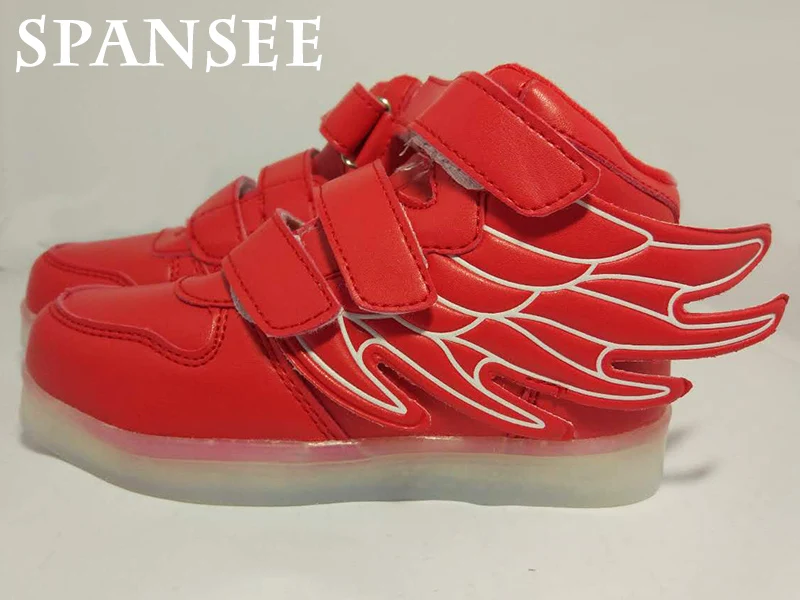 Size 25-37 Children LED Shoes Baskets Boys Girls Glowing Luminous Sneakers with Light Sole Kids Light Up Sneakers LED Slippers