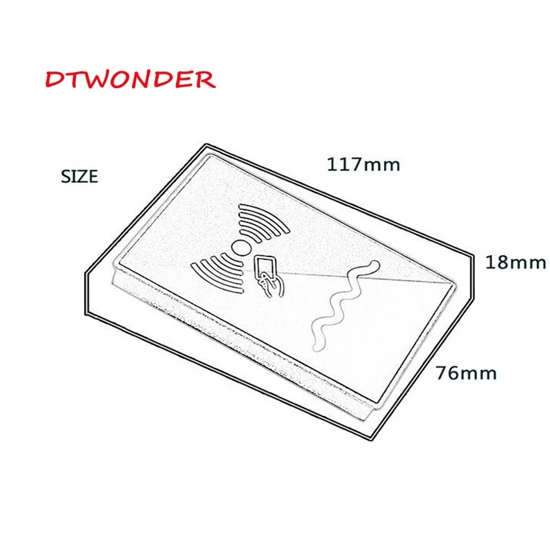 Dtwonder карточка NFC RFID считыватель 125 кГц Водонепроницаемый бесконтактных смарт Сенсор для Система контроля доступа DT012
