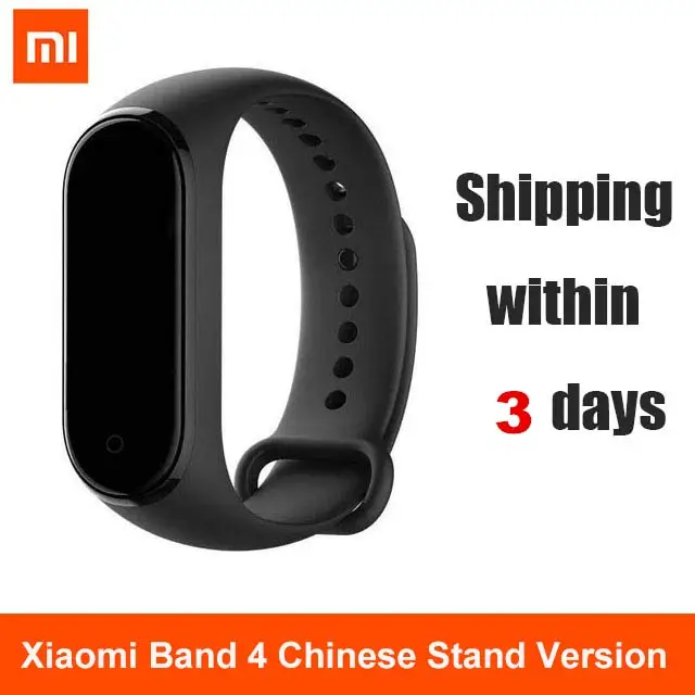 Xiaomi mi band 4 смарт-браслет mi band 4 OLED дисплей mi band 4 фитнес-трекер Водонепроницаемый - Цвет: Black