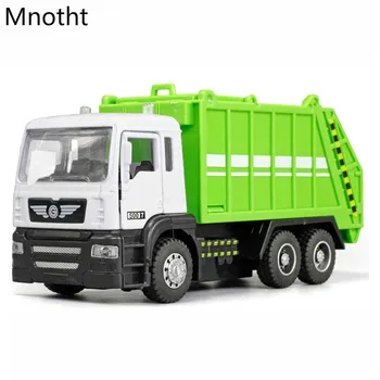 

1:32 Garbage Truck Trash Bin Vehicles Diecast Model Car Toy Kids Boys Gift Metal Diecast Car Model Collection Toys L60