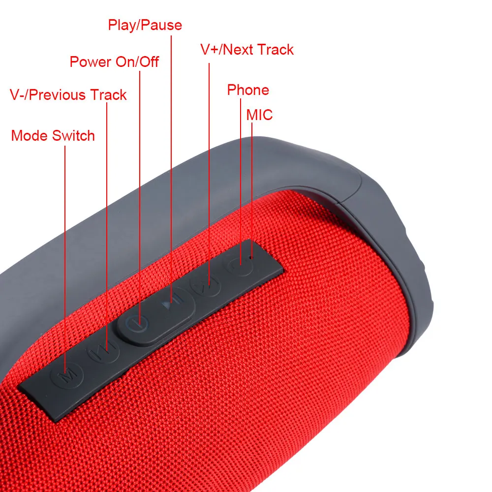 Lesozoh Портативный беспроводной Bluetooth динамик стерео большой мощности 10 Вт система