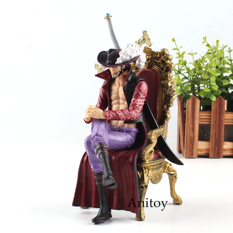 One Piece Figure One Piece Anime Dracule Mihawk Hawk Eyes Action Figure Sitting on Chair CREATOR X CREATOR Toys 16cm KT4721 One Piece Figure One Piece Anime Dracule Mihawk Hawk Eyes Action Figure Sitting on Chair CREATOR X CREATOR Toys 16cm KT4721