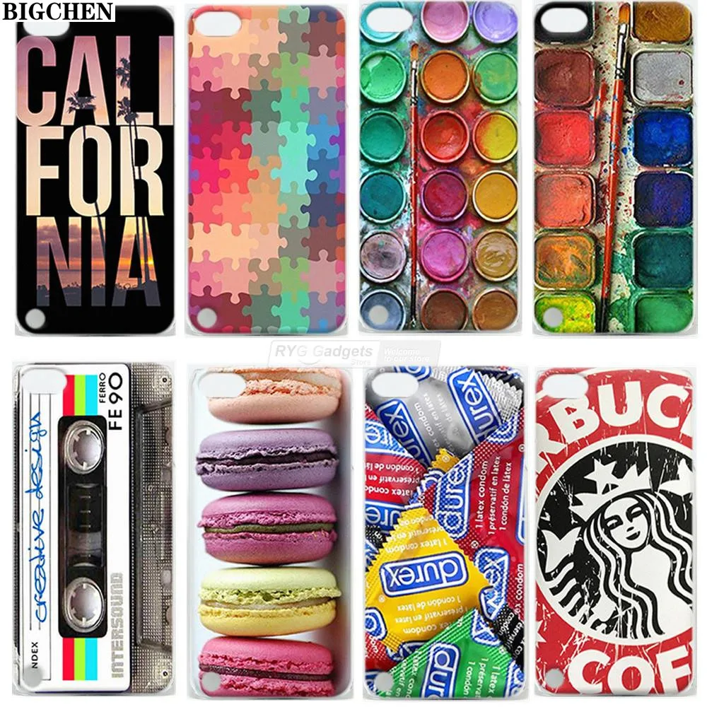 

Colorful Macarons Pigment Plate Design Case Cover For iPod Touch 5