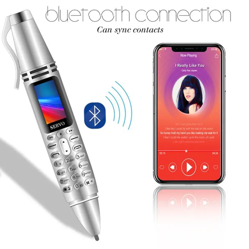 

Multifunction Digital Voice Recorders Pens Phone 2G Dual Card Dual Standby Bluetooth Music OLED Screen with Mini Camera Phone