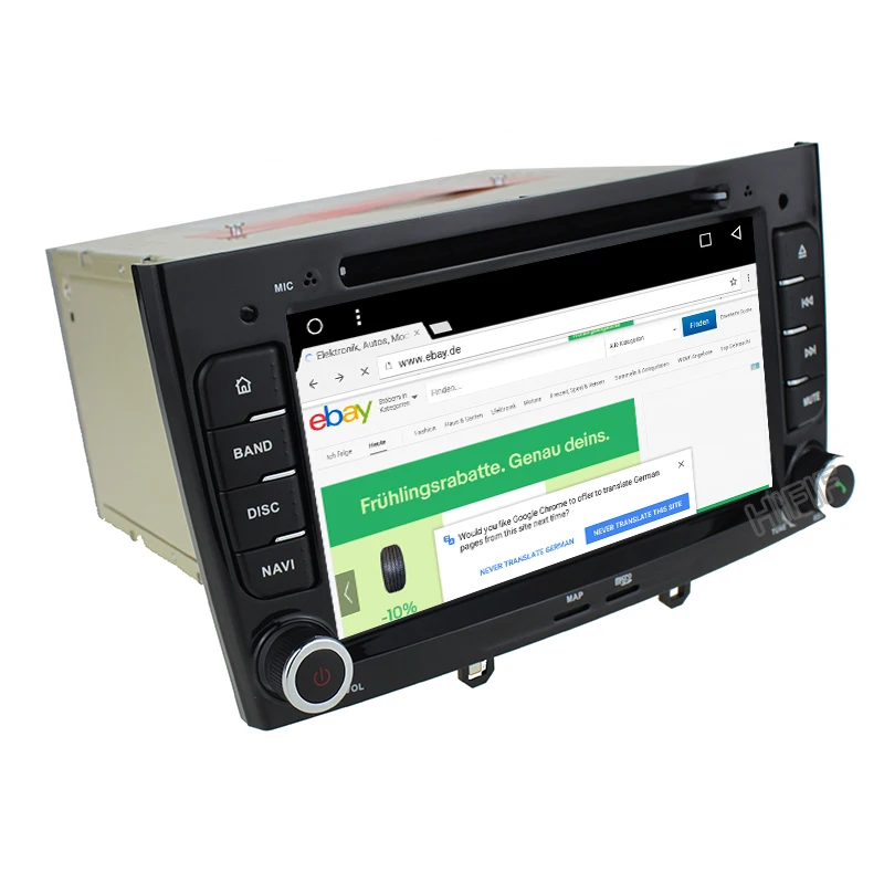 Top IPS 7 inch 1024*600 Octa Core Android 8.0 4G RAM 32GROM Multimedia Car dvd Player For Peugeot 308 408 with wifi radio GPS BT RDS 4