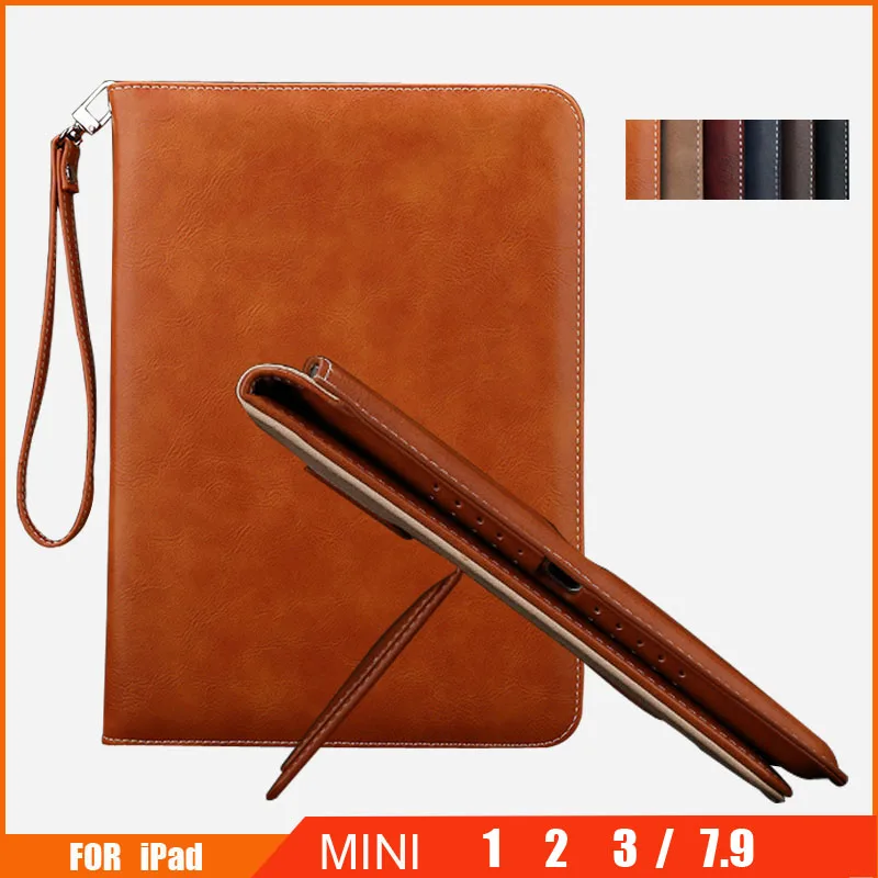 

Case For iPad Mini 1 2 3 Flip Auto Sleep/Wake Up Stand Wallet Card Holder Leather Cover Case For Apple iPad Mini 7.9 Inch