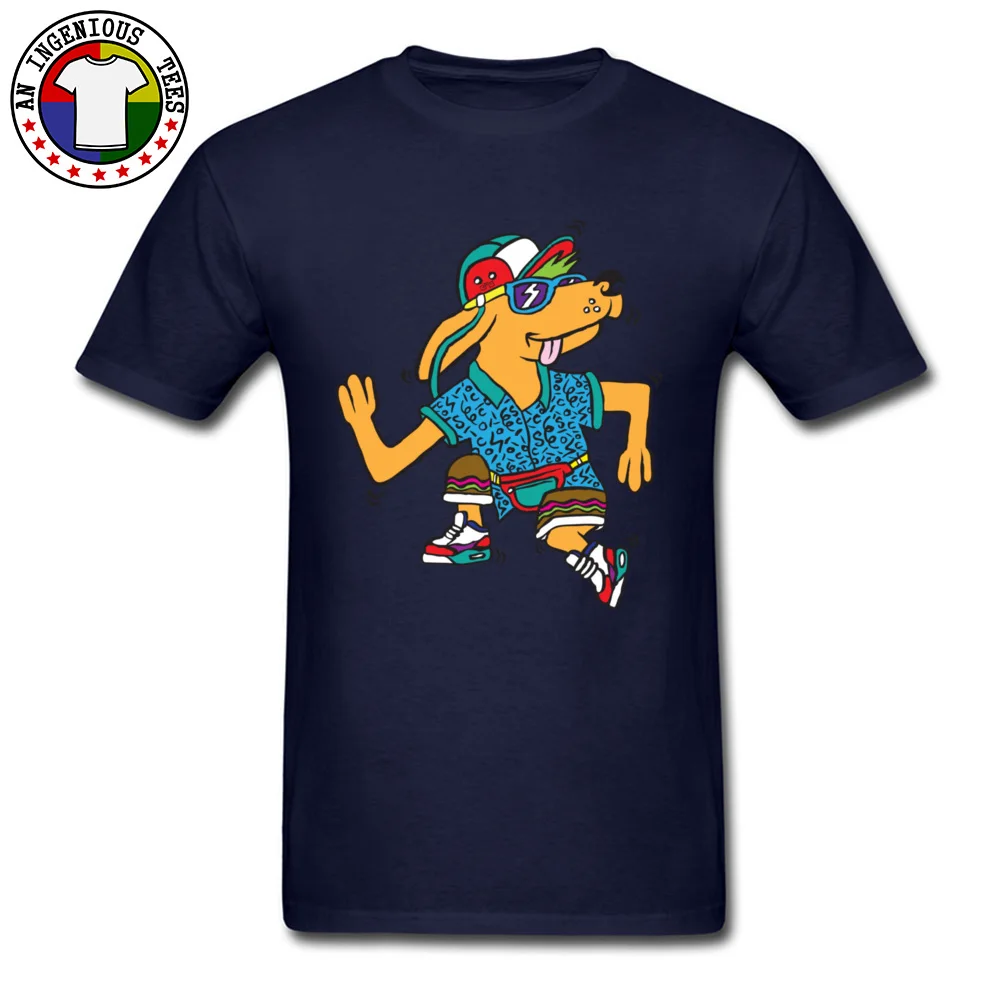 Hip$ter Pup New Design Short Sleeve Camisa T-shirts Cotton Fabric Round Collar Man Tops T Shirt Street Tshirts Thanksgiving Day Hip$ter Pup navy