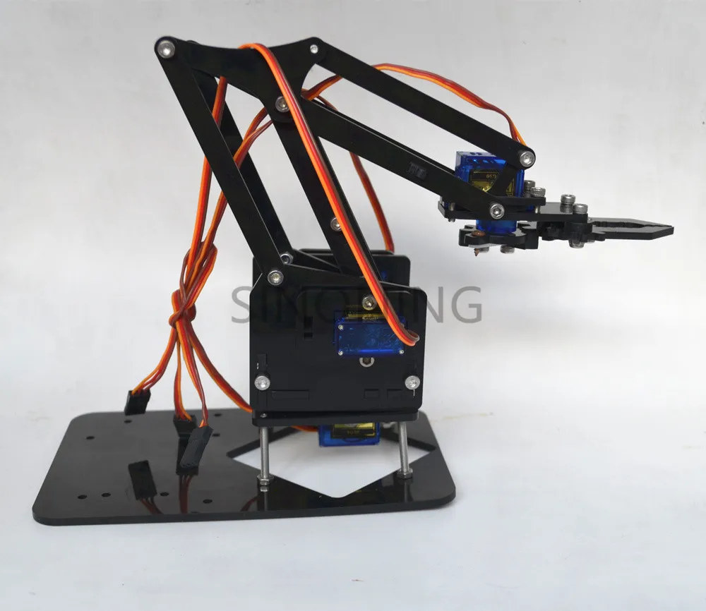 Акриловая механическая рукоятка робот 4 DOF arm для arduino созданный обучающий