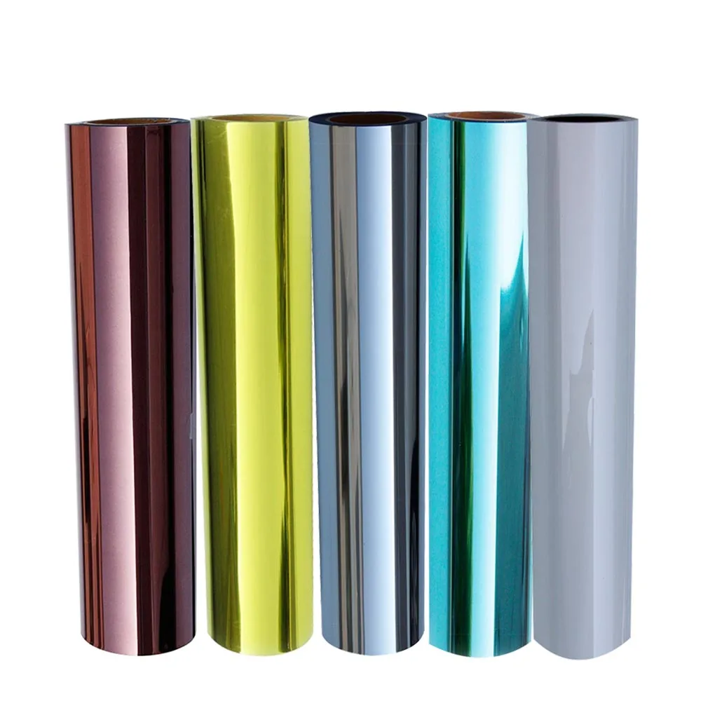 

50x100cm Metallic Gloss Heat Transfer Viny Best Iron On HTV Vinyl for Silhouette Cameo, Heat Press & Cricut Machine