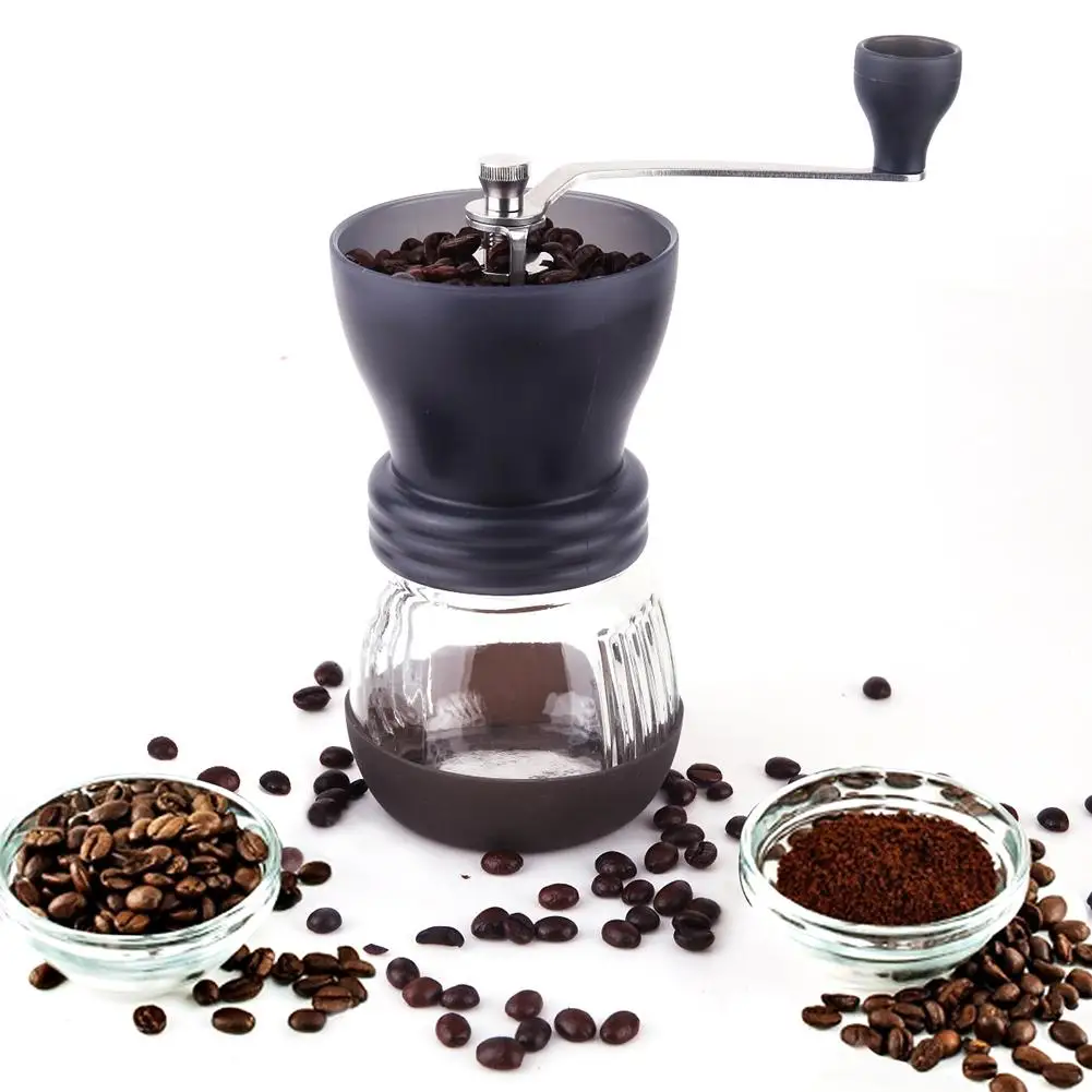 

2019 NEW Portable Ceramic Coffee Mill Manual Spices Grains Nuts Grinders Kitchen Tool Manual Coffee Grinders